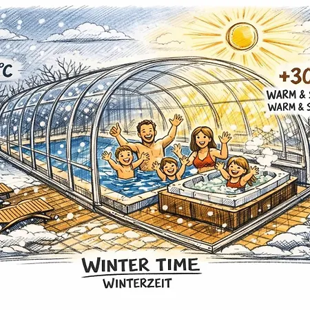 Julijud, Heated Pool, Jacuzzi, Dome And Sauna Villa