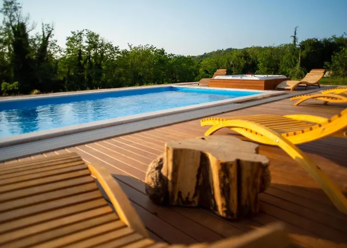 Villa Julijud, Heated Pool, Jacuzzi, Dome And Sauna Brajkovici (Pazin)